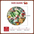 thumbnail image 2 of Rateoe Vegan1 Pattern Christmas Tree Skirt with Ties , Christmas Tree Decorations, Farmhouse Christmas Decor Xmas Holiday Decorations-30", 2 of 6