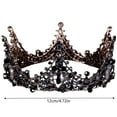 thumbnail image 2 of Elegant Black Wedding Rhinestone Headpieces for Quinceanera Birthday Prom Pageant Celebration, 2 of 5
