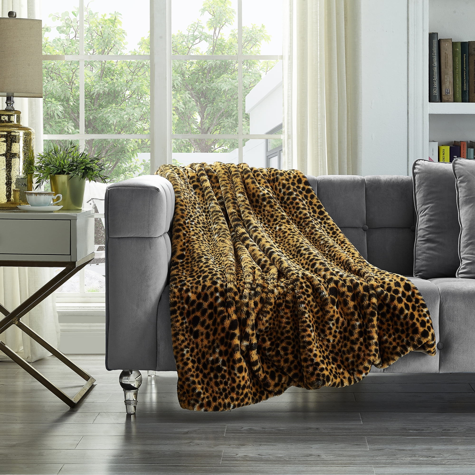 Rabbit print throw hotsell