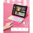 thumbnail image 4 of Touchpad Keyboard Case for iPad (A16) 11th 10th Generation, 360 Rotation Cover with Pencil Holder Wireless Backlit Detachable Keypad Watermelon Red, 4 of 6