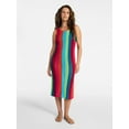 thumbnail image 2 of Time and Tru Women's and Women's Plus Size Sweater Dress Swim Coverup, Sizes XS-3X, 2 of 7