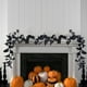 thumbnail image 1 of Enredaderas negras de Halloween, enredaderas artificiales de hojas de arce, plantas verdes artificiales, decoración de Halloween, 1 of 5