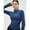 Dark Wash, variant on Women's Thumb Holes Solid Zip Up Mock Neck Spring Sports Jacket, Back To School Outfits, Fashion Long Sleeve Sports Outerwear for Tennis Pickleball Gym Yoga Workout Running