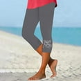 thumbnail image 3 of REALiKUN Womens Capris for Seniors Summer Capri Leggings Women Stretchy Workout Yoga Casual Vacation Beach Pants, 3 of 4