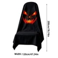 thumbnail image 2 of Halloween Ghost Decor 79 Inch Dining Chair Cover Spooky Jack O Lantern Face Halloween Decor for Indoor Home Party Halloween Home Decor Accent, 1 Pack, 2 of 7