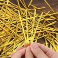 thumbnail image 3 of 800 piezas de 10 cm de bridas metálicas para bolsas de caramelos, bolsas de café, bocadillos, pasteles, artículos de fiesta (dorado) Adorno de ambiente navideño, 3 of 5