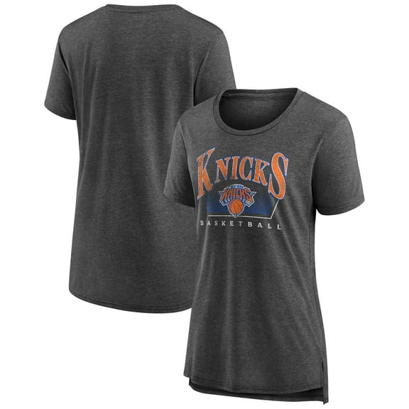 Women's Gray New York Knicks Selection Tri-Blend T-Shirt
