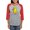 Heather/Red, variant on CafePress - Duck (Strait Forward) 6 Long Sleeve T Shirt - Womens Baseball Tee