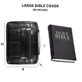 thumbnail image 2 of Genuine Leather Bible Book Cover, 2 of 13