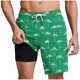 thumbnail image 1 of Pantalones Cortos Casuales para Hombre Imprimir con Bolsillos Pantalones de Playa de Cintura Elástica, Pantalones Cortos de Cintura Elástica para Hombre, 1 of 6