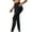Navy, variant on Women's Leggings Mesh High Waist Soft Yoga Pants with Pockets Stretchy Workout Sports Athletic Leggings