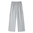 thumbnail image 6 of USNSM (M-5XL) Big and Tall Mens Casual Sweatpants Drawstring Elastic Waist Workout Pants Straight Leg Outdoor Sports Trousers with Pockets Gray L, 6 of 7