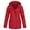 Red, variant on WXLWZYWL Winter Women'S Solid Rain Jacket Outdoor Plus Size Waterproof Hooded Raincoat Windproof