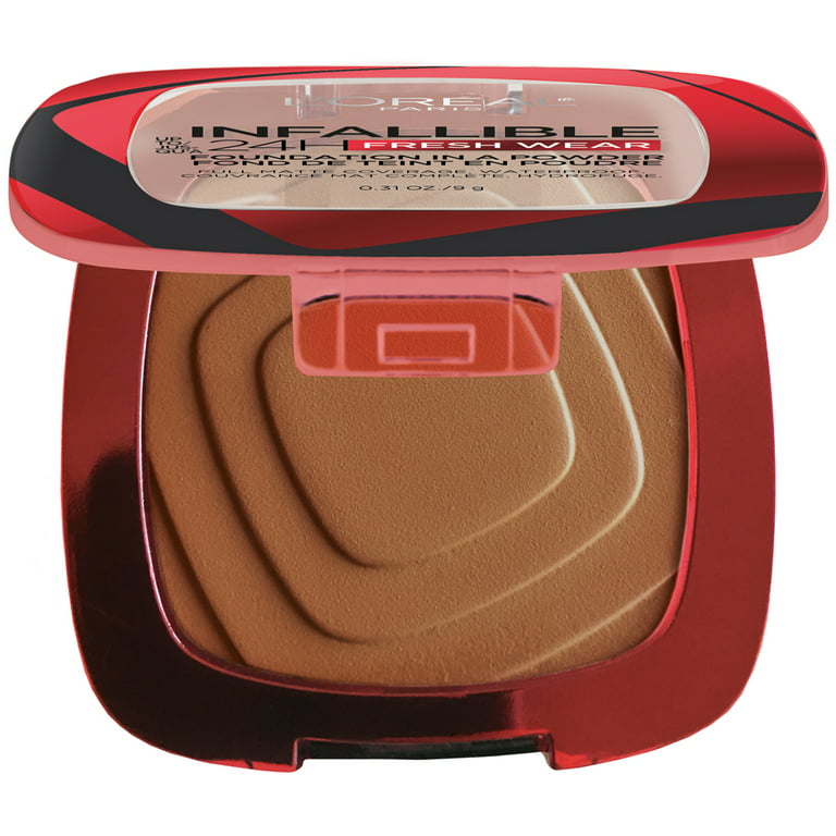 L'Oreal Paris - Maquillaje base en polvo Infallible Fresh Wear, hasta 24  horas de uso, Copper 365 (cobre 375), 0.31 onzas
