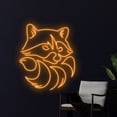 thumbnail image 3 of Handmadetneonsign Raccoon Neon Sign, Cute Raccoon Room Neon Led Art Decor, Zoo Home Room Wall Decor, 3 of 5