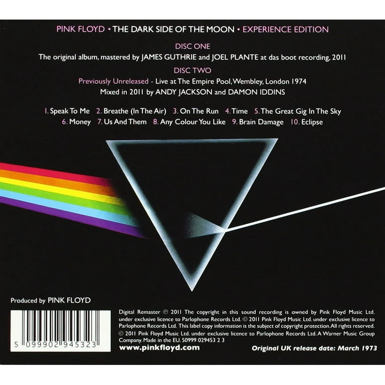 Pink Floyd - Dark Side Of The Moon (2 CD) (Experience