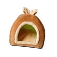 thumbnail image 2 of Cama para animales pequeños, nido de hámster, cerdo holandés, bonita cama semicerrada para animales pequeños, acogedora para invierno, accesorios para S, 2 of 8