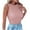 Pink, variant on Besolor Summer Tank Tops for Women Texture Crewneck Sleeveless Basic Tee Shirts Casual Slim Fitted Going out Blouse