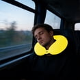 thumbnail image 6 of U-Shaped Memory Foam Neck Pillow - Comfortable Cushion for Office Naps, Travel on Airplanes & Cars, Durable Ergonomic Pillow for Neck Support, Essential Travel & Office Accessory, 12*12in, Yellow, 6 of 8