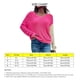 thumbnail image 4 of Manga larga sin espalda suéter V cuello suelto colorblock diseño suave cómodo mujeres espalda abierta suéter sin espalda superior, 4 of 5