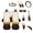 Butterfly Sunflower Leopard Print, variant on Car Seat Covers Hunting Deer Forest Auto Interior Set 14Pcs Universal Blue Car Front and Rear Seat Covers Steering Wheel Cover Mirror Cover Coasters Keychain Auto Interior Decor