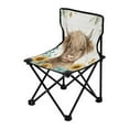 thumbnail image 2 of 600D Oxford Camping Chair Portable Foldable Chair Supports 220 lbs for Picnic, Fishing, Backpacking Sunflowers and Highland Cow, 2 of 8