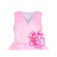 thumbnail image 4 of Girls Dress Pink Flower Tulle Pleated Birthday Party 6 Years, 4 of 6