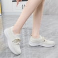 thumbnail image 6 of XIMIN Women's Walking Casual Athletic Slip on Shoes Lightweight Lace-up Tennis Fashion Sneakers Sports Workout Gym Shoes for Running Outdoor Gym Workout, 6 of 8