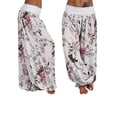 thumbnail image 1 of Pantalones de yoga holgados con estampado floral para mujer, de talla grande, estilo indio, de cintura alta y piernas anchas., 1 of 1