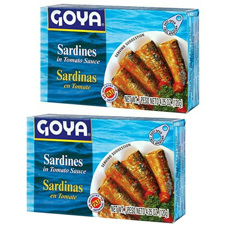 Sardines in Tomato Sauce - Sardinas en Tomate by Goya 4.25 Oz (Pack of (Best Sardines In Tomato Sauce)