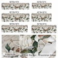 thumbnail image 6 of White Blanc Window Valance for Kitchen, Watercolor Flower Floral Plants Barn Gate Farmhouse Rod Pocket Short Curtain for Small Windows, Light Filtering Decorative Valance, 42 x 12 Inch, 1 Panel, 6 of 6