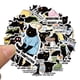 thumbnail image 2 of Paquete de pegatinas de vinilo con divertidas citas de gatos con dibujos animados de gatos negros, 5, 2 of 2