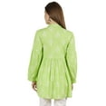 thumbnail image 5 of Moomaya Printed Womens Full Sleeve Tunic Mandarin Collar Fit & Flare Long Top, 5 of 7