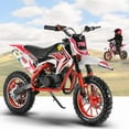 thumbnail image 2 of Seipouy 49cc 2-Stroke Kids Dirt Bike, Dirt Bikes for Kids, Dirt Bikes, Gas Power Motocross, Off Road Mini Motorcycle, Children Pocket, Gas Bike Load 220LBS (Improved Version), 2 of 9