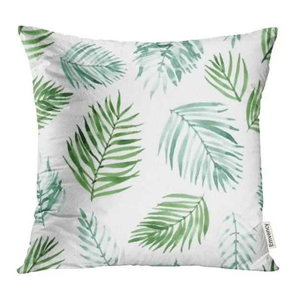 Arhome Green Leaves Watercolor Palm Leaf Tropical Botanical Branch Color Drawing Exotic Pillowcase Cushion Cases 18x18 Inch Walmart Com Walmart Com Arhome Green Leaves Watercolor Palm Leaf Tropical Botanical Branch Color Drawing Exotic Pillowcase Cushion Cases 18x18 Inch Walmart Com Walmart Com