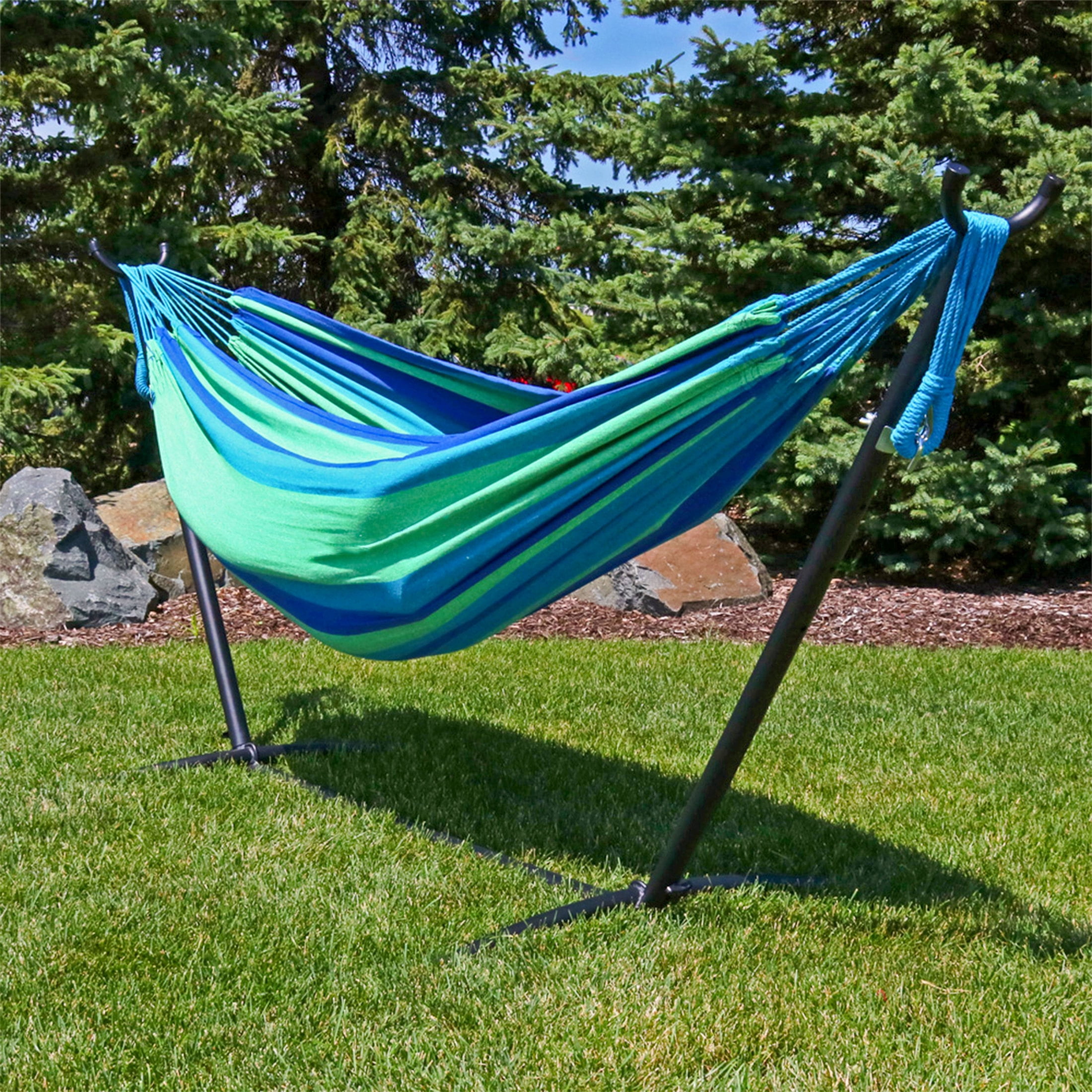 Sunnydaze 2-Person Brazilian Double Hammock - Oasis