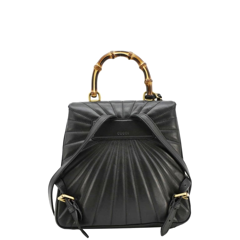 Pre-Owned GUCCI Queen Margaret Bee Quilted Leather Backpack  display picture 1