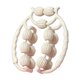 thumbnail image 4 of Rodillo de masaje para piernas, masajeador relajante de 15 puntos, herramienta de masaje portátil para ejercicios. Blanco, 4 of 9