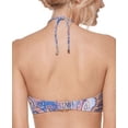thumbnail image 4 of Tommy Hilfiger Women's Paisley Print Bikini Bra Top Swimsuit Blue Size Medium, 4 of 4