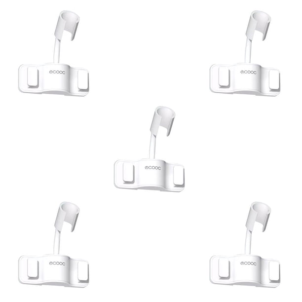 Advancent Soporte de cabezal de ducha de 360 °, soporte de cabezal de ducha autoadhesivo ajustable, montaje en pared con 2 ganchos, soporte para Type5 NO5 Advancent CBP074515