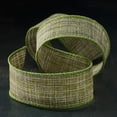 thumbnail image 2 of Celebrate It 1.5'' x 3yd. Moss Green Wired Woven Ribbon, 2 of 4