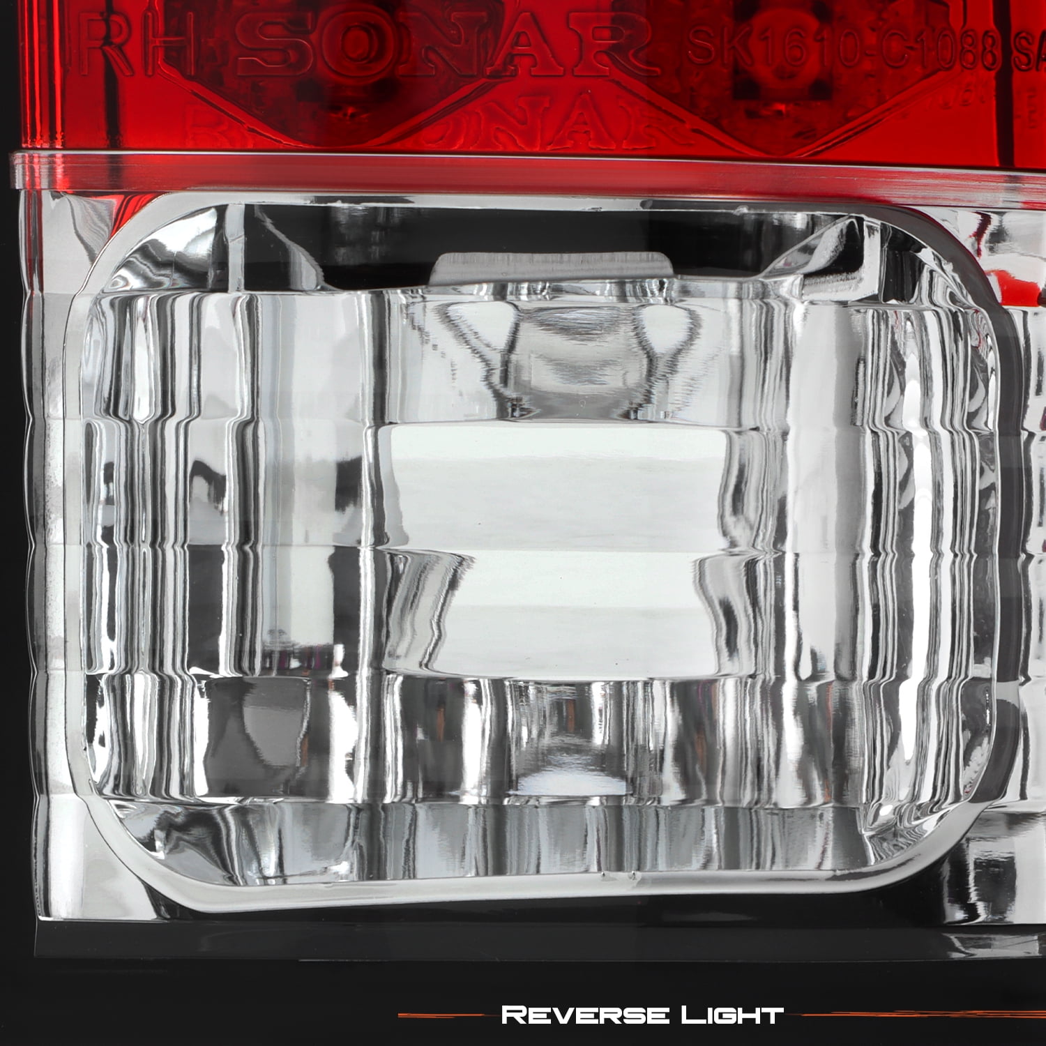 AKKON - For 88-98 Chevy C/K Series Pickup Truck GMC Sierra Rear Red Clear LED Tail Lights Brake Lamps Pair