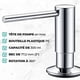 thumbnail image 3 of Soap Dispenser With 360 Swivel Spout - Refillable Liquid Soap Dispenser For Kitchen Sinks - Chrome Stainless Steel Liquid Soap Dispenser 300ml (10oz), 3 of 5