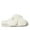Cream, variant on Fireside By Dearfoams Women's New Castle Genuine Shearling Cross Band Fuzzy Slide Slipper