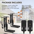 thumbnail image 2 of 41A5034 Garage Door Sensor with Brackets, Replacement for Liftmaster Chamberlain Craftsman Garage Door Sensors, Safety Sensor Beam Compatible with Liftmaster Chamberlain Craftsman Garage Door openers, 2 of 7