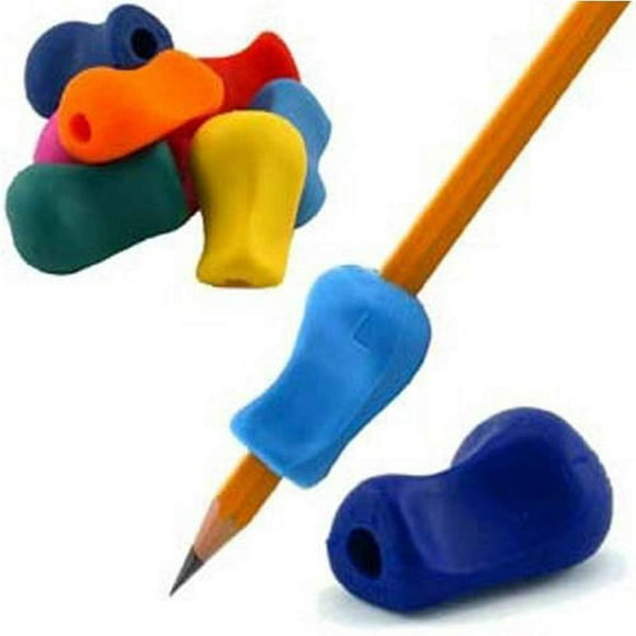 The Pencil Grip Original Pencil Gripper, Universal Ergonomic Writing Aid For Righties And Lefties, Colorful Pencil Grippers, Assorted Colors, 6 Count - TPG-11106