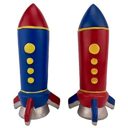 Little Einsteins Rocket Ship - Set of 2 Kids Red and Blue Rocket Ship Coin Banks