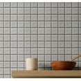 thumbnail image 2 of S4Sassy Vintage Style Waterproof Wall Wrap, Plain Finish Mosaic Tile Wallcover, Raised Tile Print Contact Paper For Backsplash, Self Adhesive Vinyl Wallpaper Roll, Diy Home Decor - White-25"X120", 2 of 9