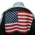thumbnail image 6 of Men's Designer Leather Bomber U.S.A Patriotic Flag Genuine Leather Jacket SouthBeachLeather, 6 of 6