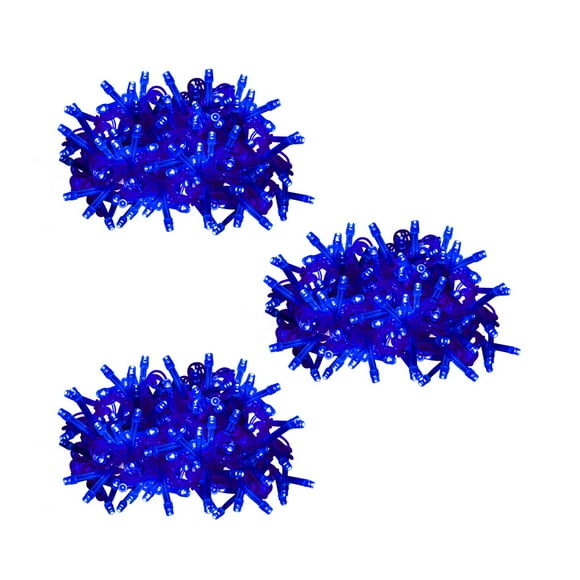 Serie Led Luz Azul 300 Focos 8 Funciones 13 mt Navicolors Paquete 3 pz Alta Resistencia